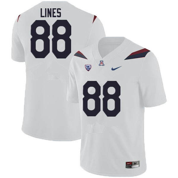 Men #88 Alex Lines Arizona Wildcats College Football Jerseys Sale-White